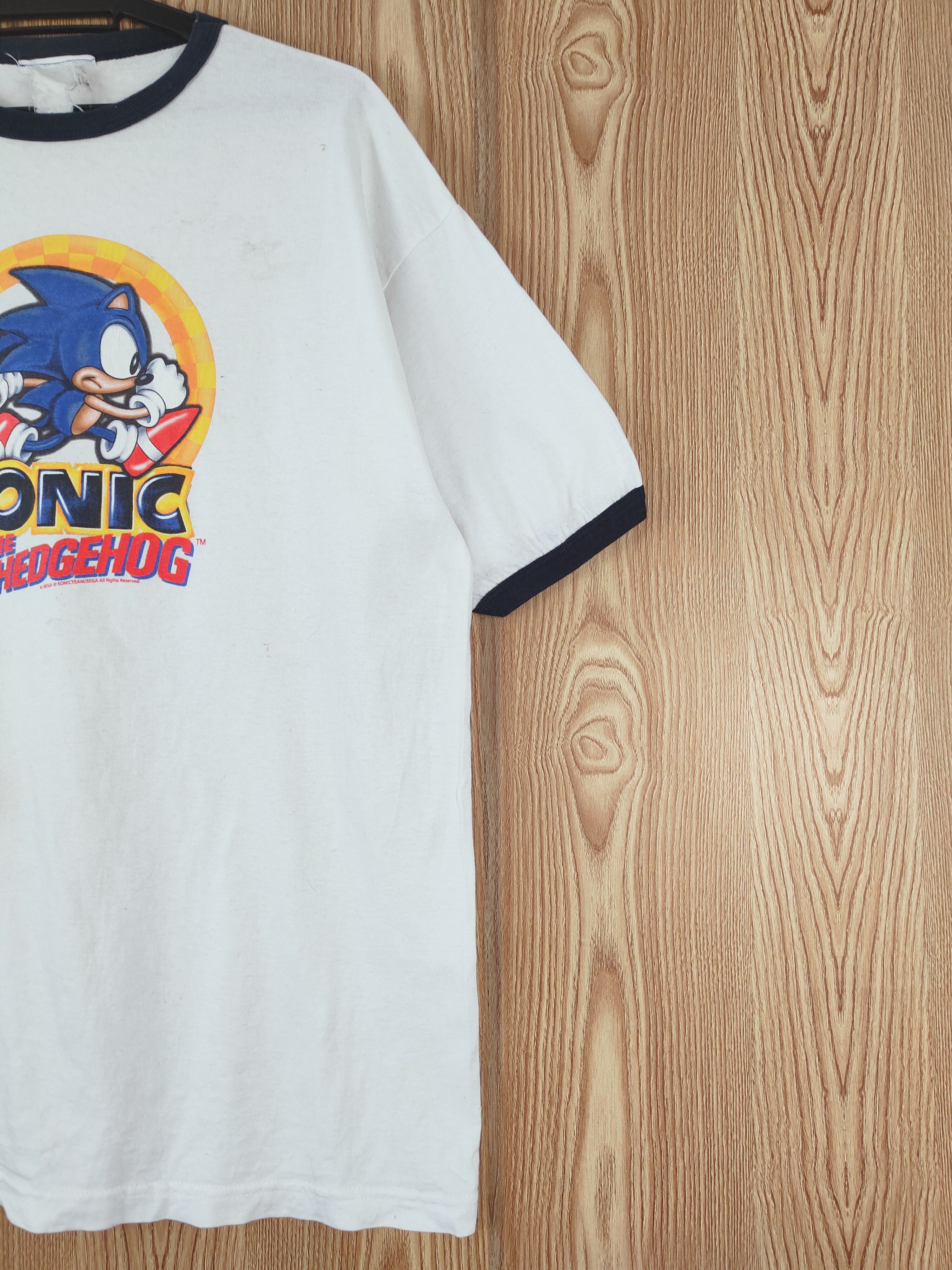 Nintendo D 90' sonic The Hedgehog sega game ringer vintage tee #W463 Size US L / EU 52-54 / 3 - 6 Thumbnail