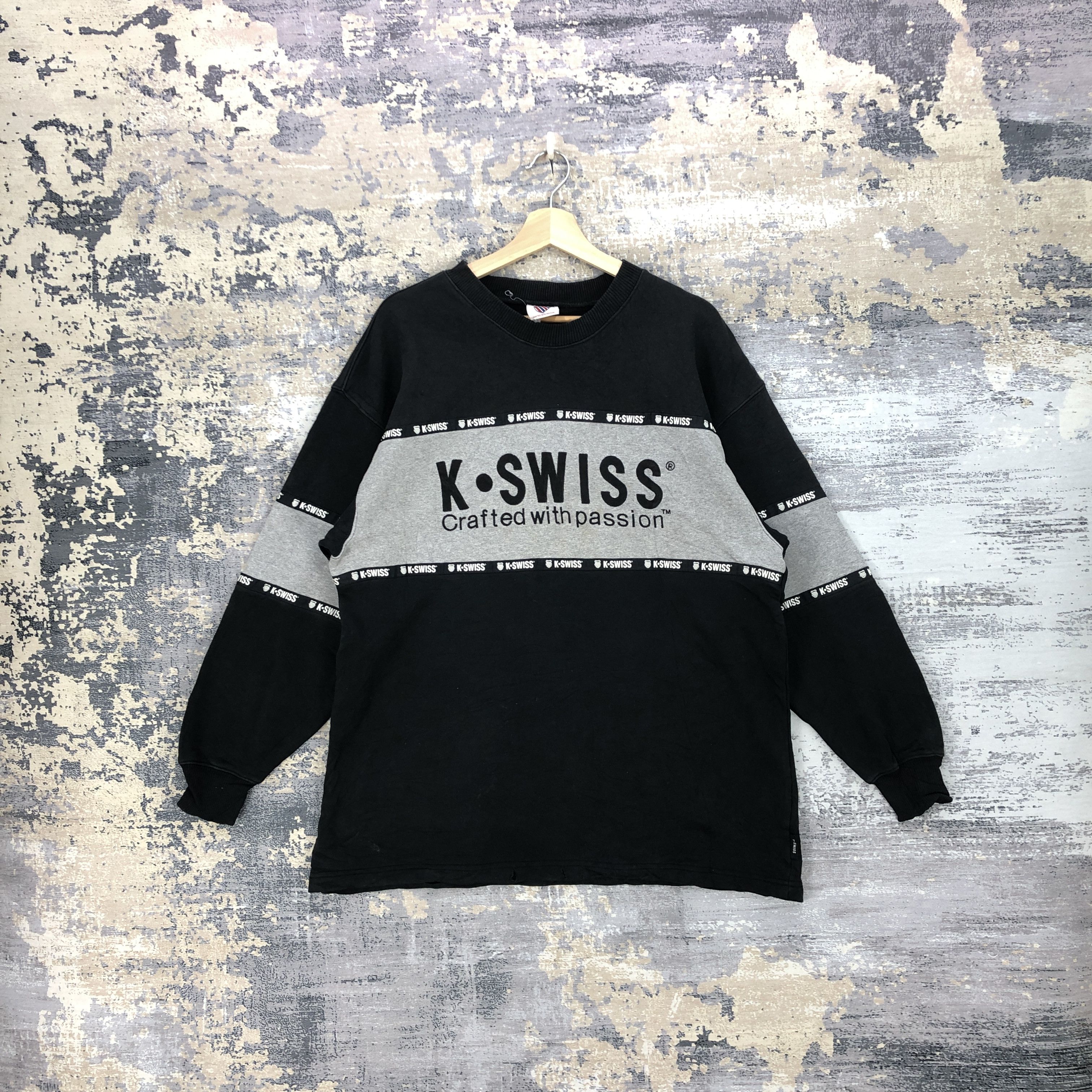 K Swiss Streetwear Vintage Vintage 90s K Swiss Sweater K Swiss Sweatshirt Jumper Grailed