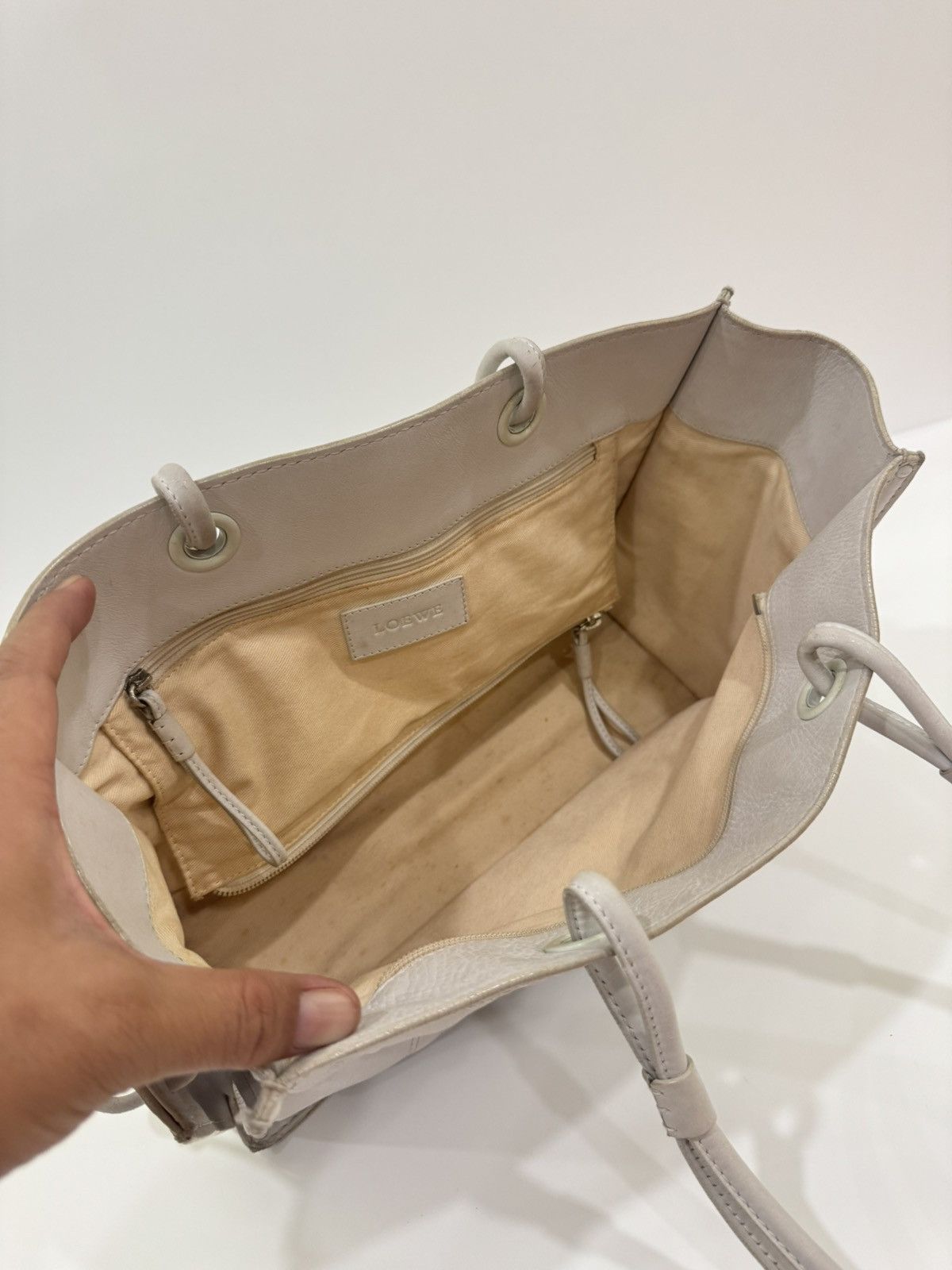 Loewe Loewe crown leather tote bag Size ONE SIZE - 12 Thumbnail