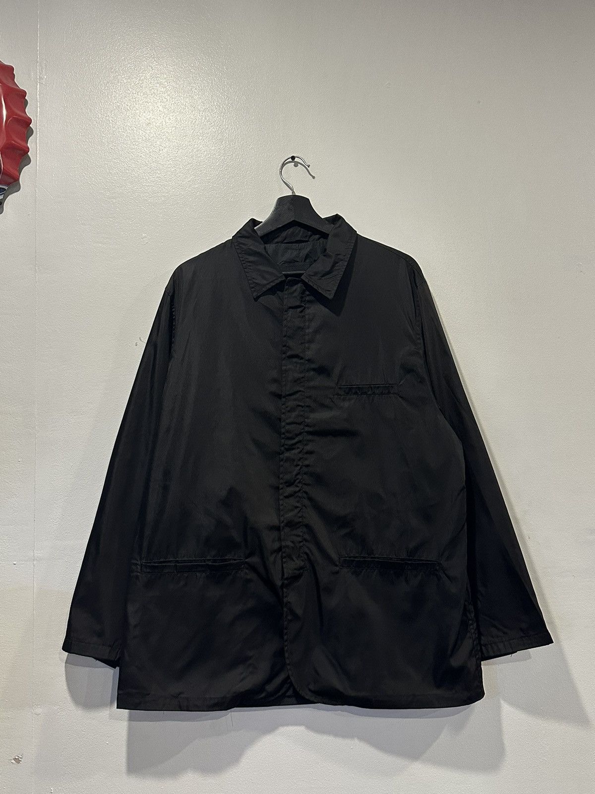 image of Prada Nylon Jacket in Black, Men's (Size XL)