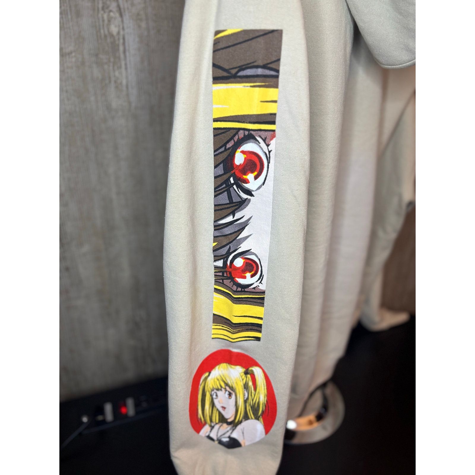 Broken Promises Co. NWOT Sz. M - Mens DeathNote Hoodie by Broken Promises, beige Size US M / EU 48-50 / 2 - 2 Thumbnail