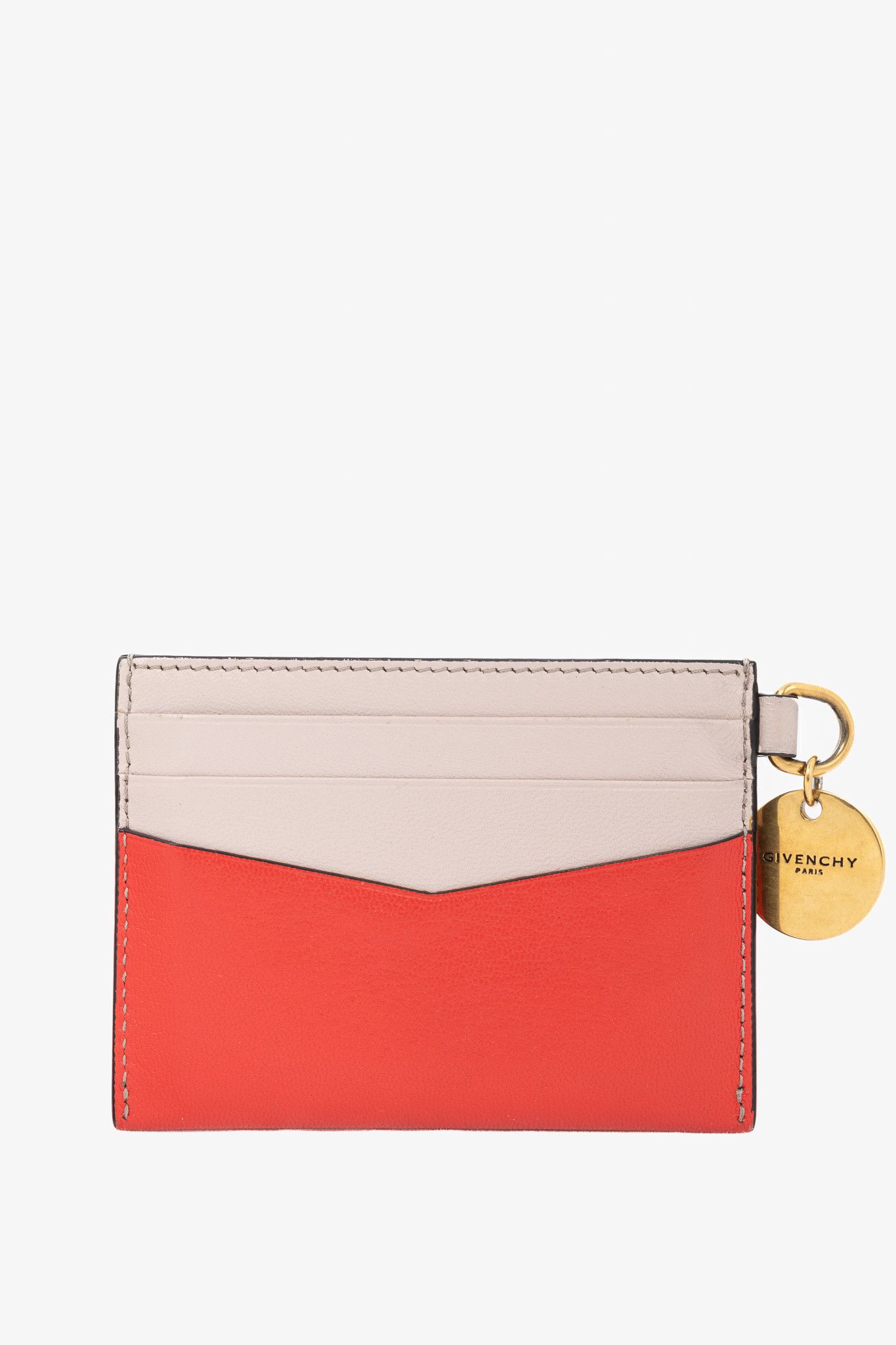 Givenchy Givenchy Edge Red & Pink Bi-Color Flat Grained Card Case Size ONE SIZE - 4 Thumbnail
