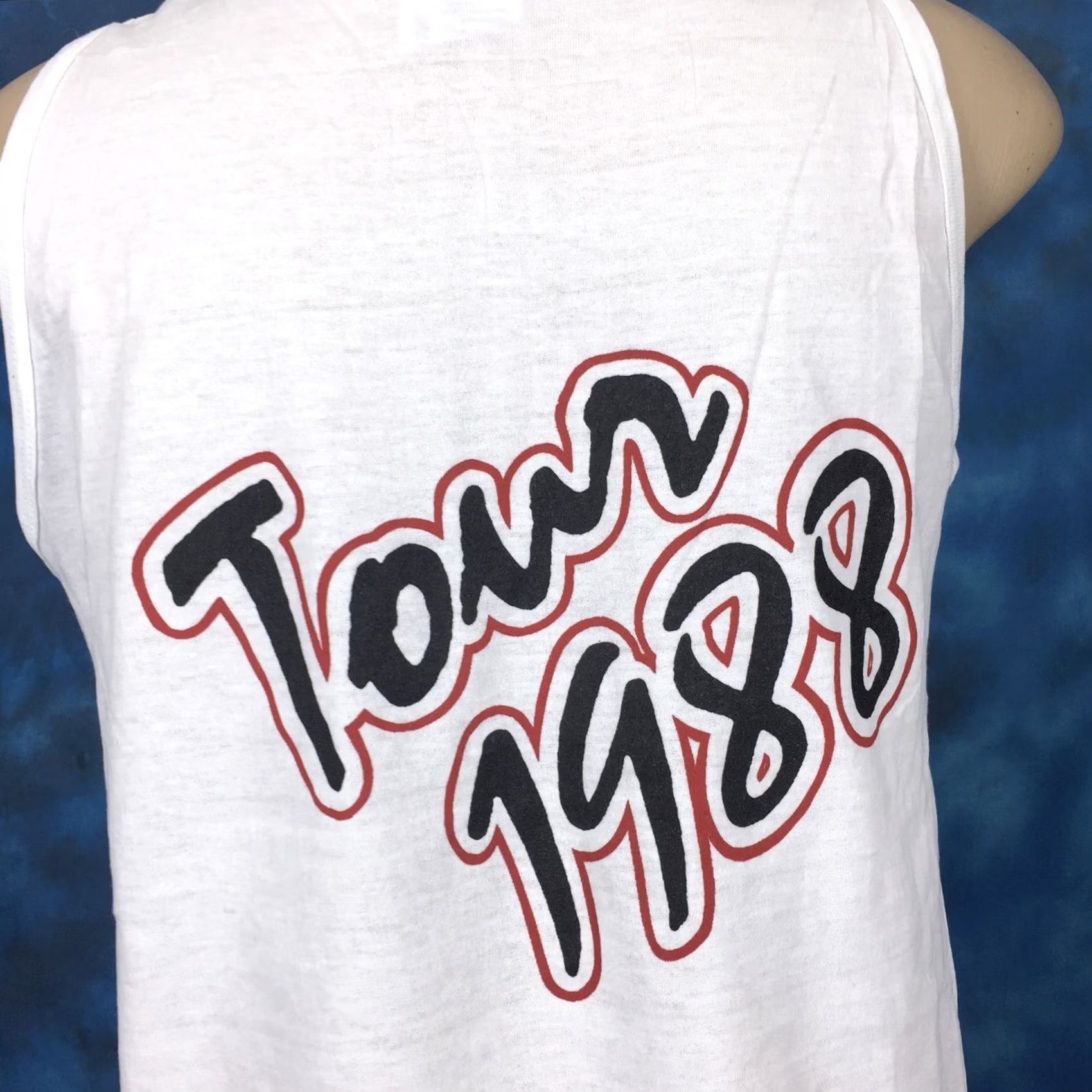 TEE JAYS VINTAGE Alabama Concert Tank Top Shirt M White 80s 90s Tee Jays Mens Tank Top T-Shirt NOS Deadstock Size US M / EU 48-50 / 2 - 7 Thumbnail