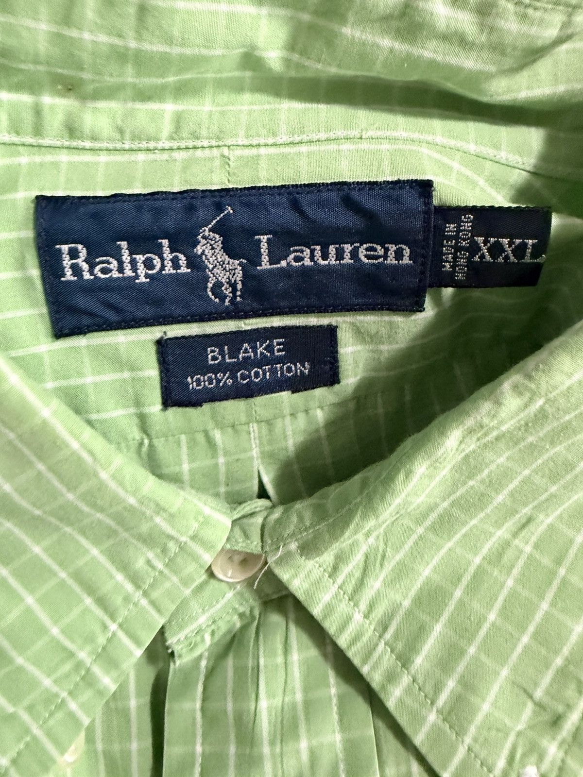 Ralph Lauren Ralph Lauren Blake Green Plaid Button Down Shirt XXL. Size US XXL / EU 58 / 5 - 6 Thumbnail