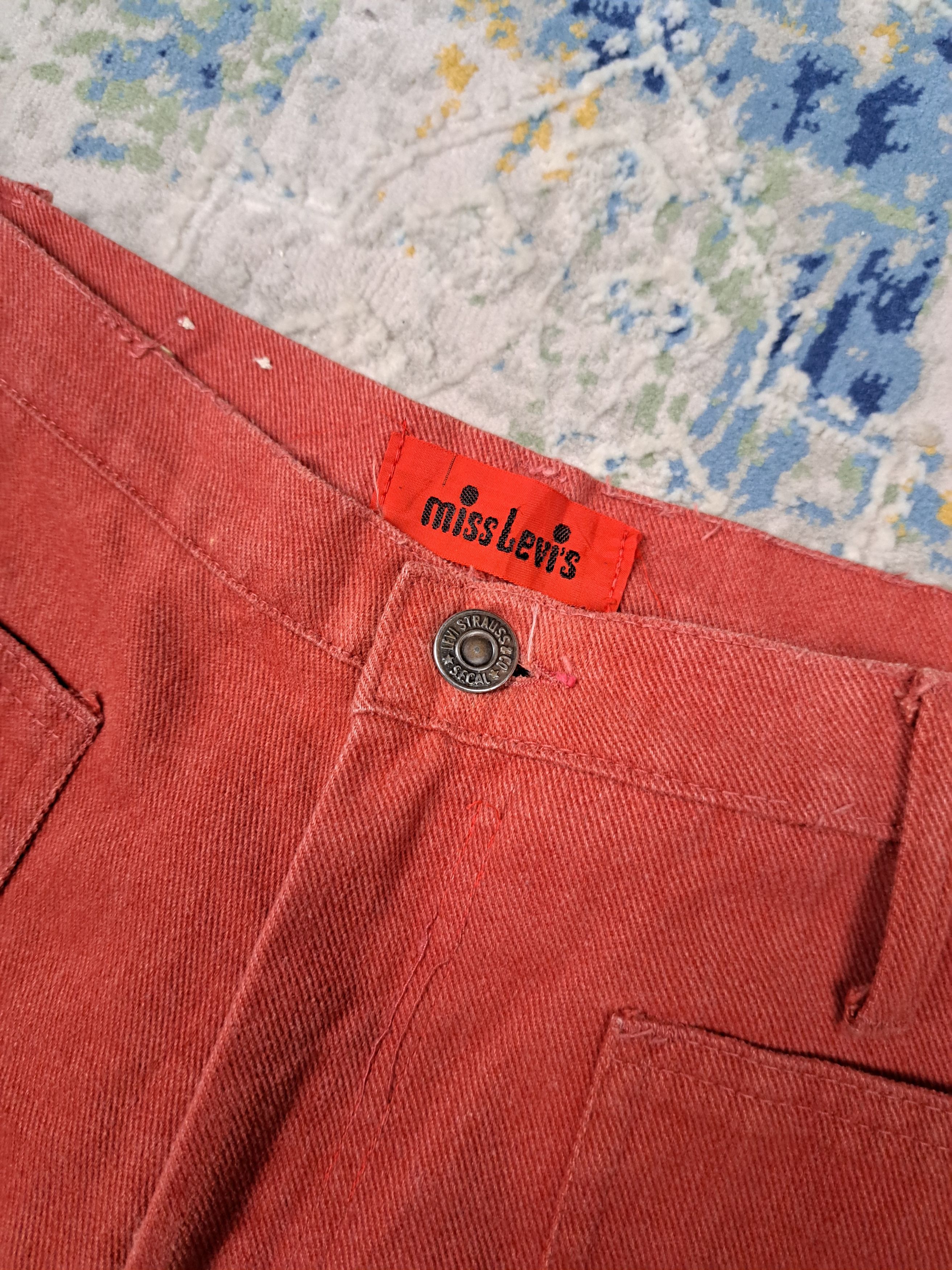 Levi's Vintage 60s Miss Levis Big E Bell Bottom Front Pockets Pants Size 28" / US 6 / IT 42 - 6 Thumbnail