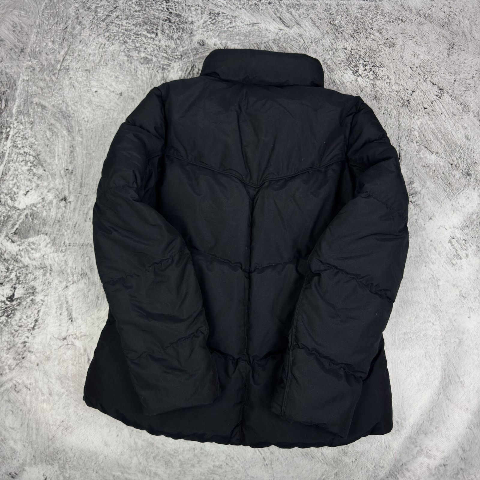 Nike Nike Women's Black White Swoosh Full Zip Puffer Jacket Large Size L / US 10 / IT 46 - 8 Thumbnail