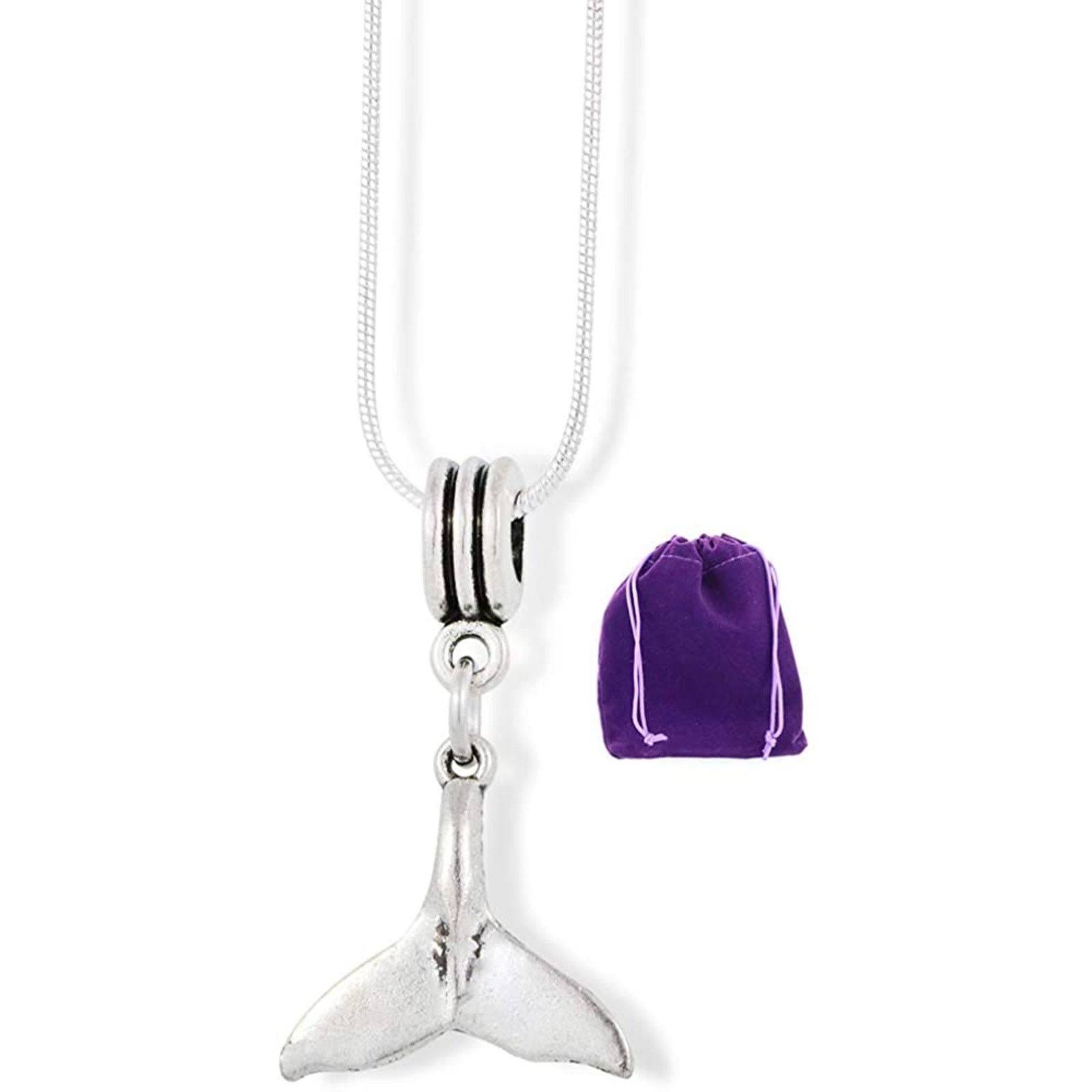 & Other Stories Whale Tail Animal Nature Charm Snake Chain Necklace Size ONE SIZE - 1 Thumbnail