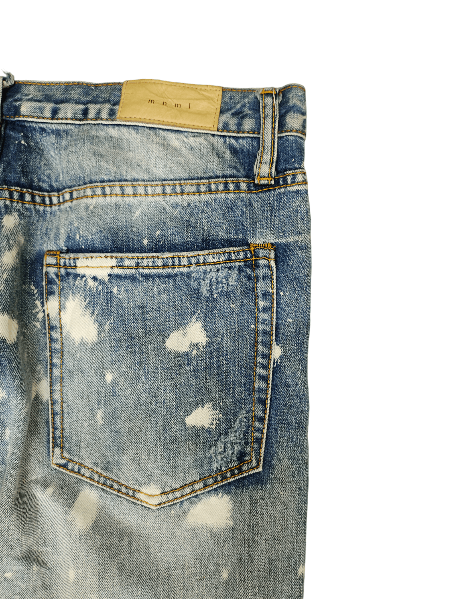 MNML Mnml Bleach Destroy Denim Jeans Skinny Streetwear Size US 34 / EU 50 - 16 Thumbnail