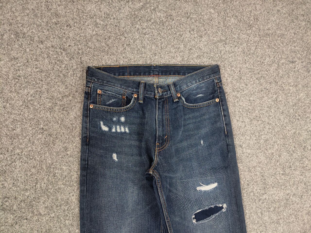 Levi's Levis 511 Stretch Distressed Denim Jeans Vintage Style Size US 31 - 4 Thumbnail