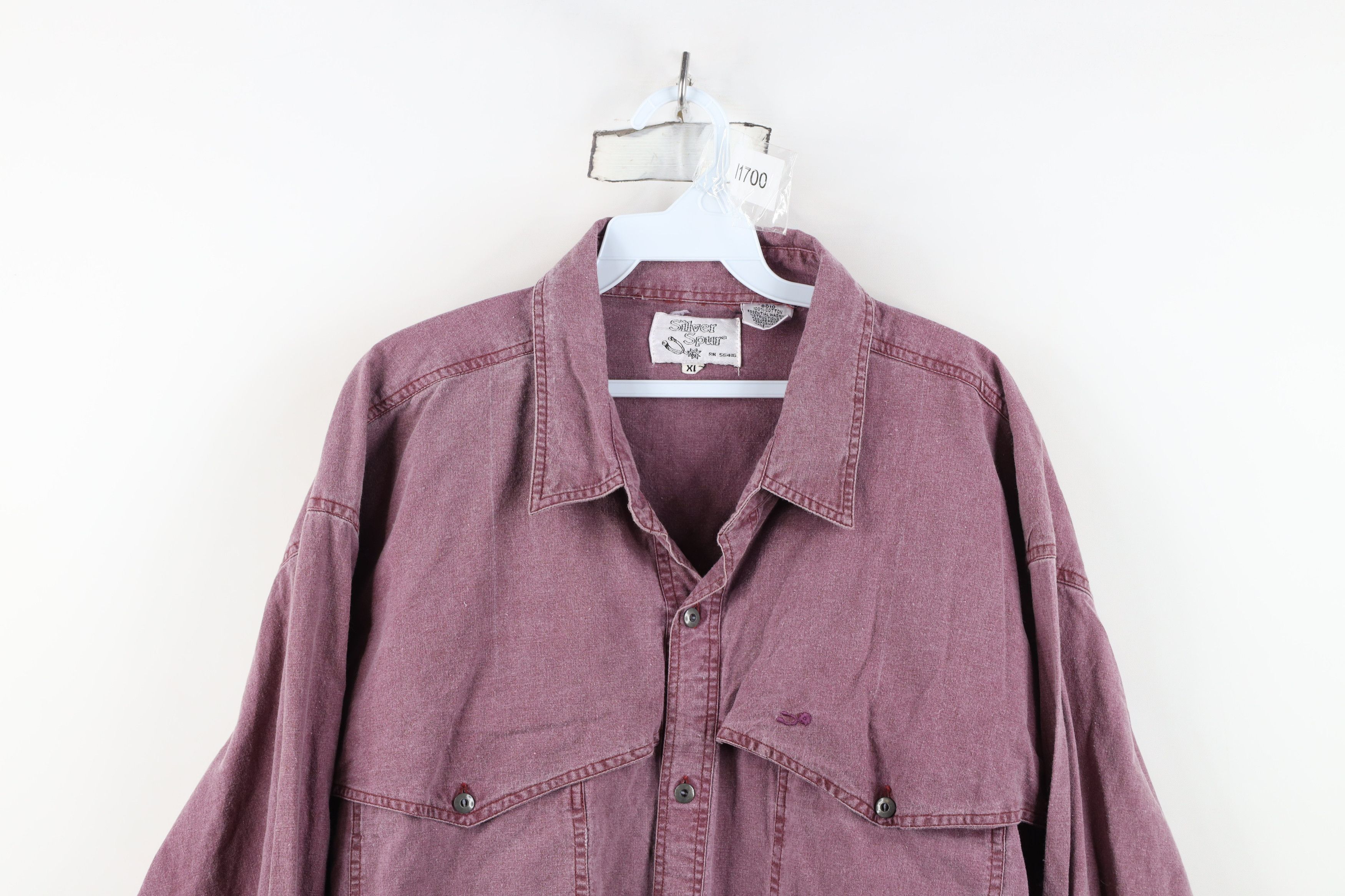 Vintage Vintage 90s Streetwear Western Duster Cowboy Button Shirt Size US XL / EU 56 / 4 - 2 Thumbnail