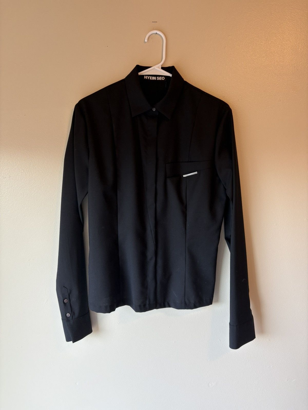 Hyein Seo Wool Slim Pin Shirt Size US L / EU 52-54 / 3 - 1 Thumbnail