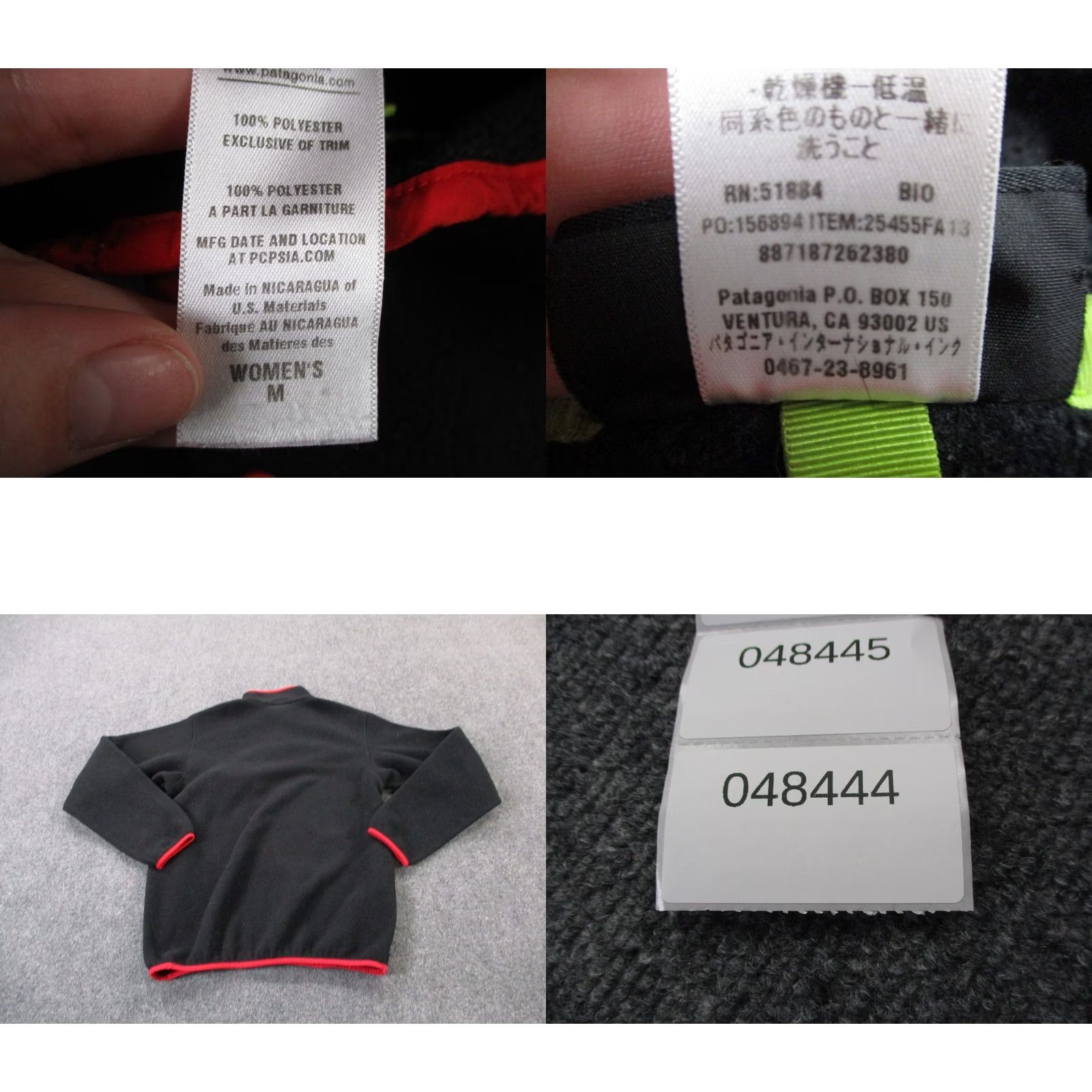 Patagonia Patagonia Jacket Womens M Black Snap Fleece Synchilla Hiking Logo 25455 Size M / US 6-8 / IT 42-44 - 8 Thumbnail