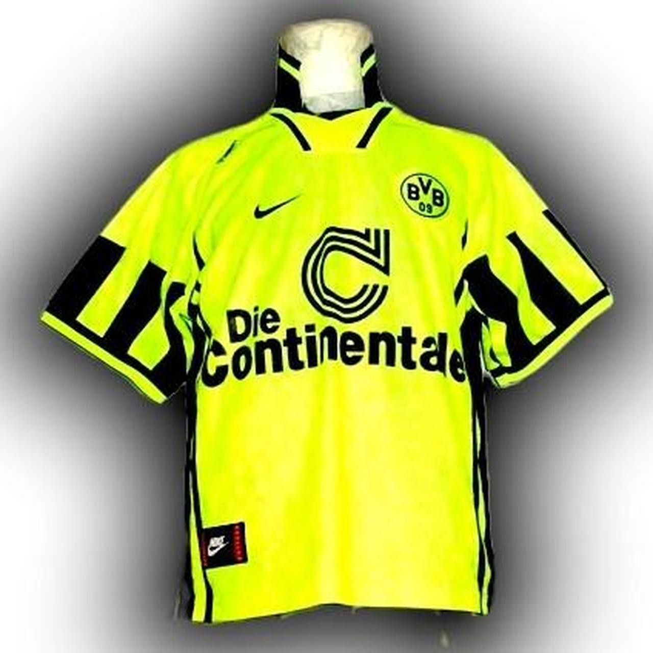 Nike BVB Borussia Dortmund Germany 1996 1997 Home Shirt Jersey Size US M / EU 48-50 / 2 - 1 Thumbnail