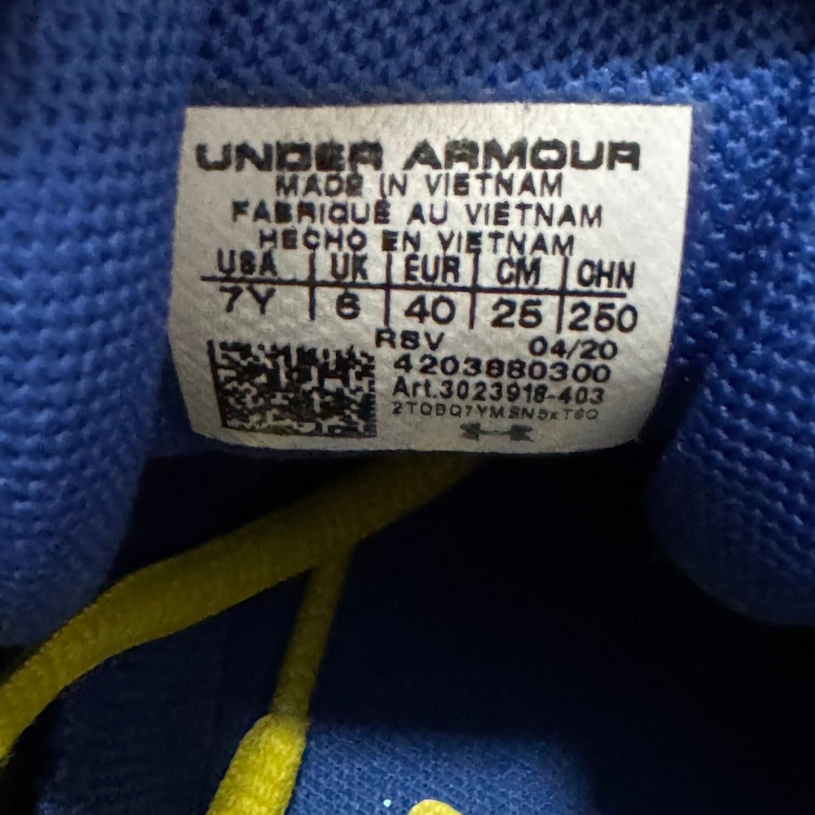 Under Armour Under Armour Stephen Curry 4 3Zero Mens 7Y Size US 7 / EU 40 - 5 Thumbnail
