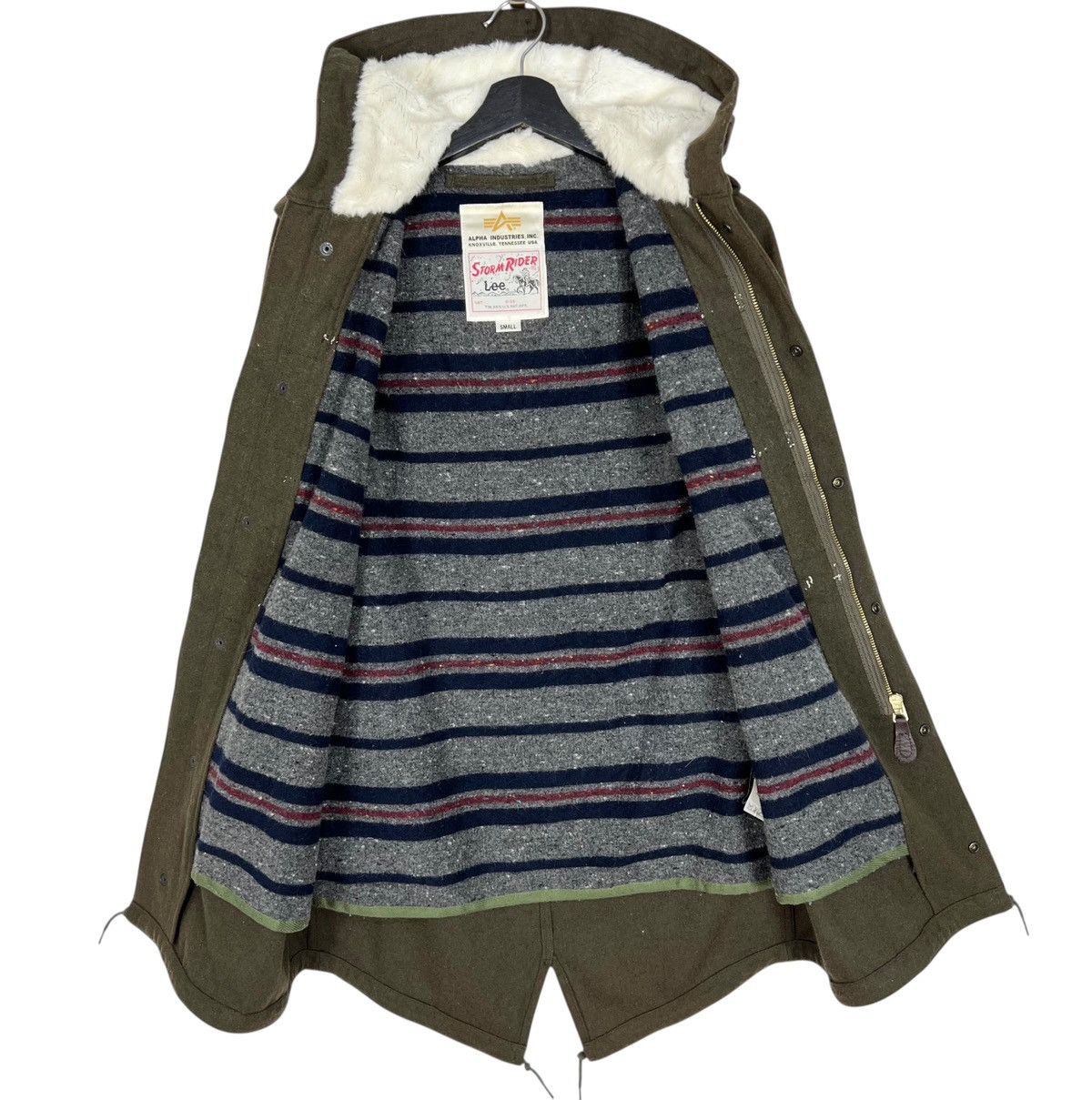 Alpha Industries × Lee Alpha Industries X Lee Storm Rider Women Duffel Coat Size S / US 4 / IT 40 - 6 Thumbnail