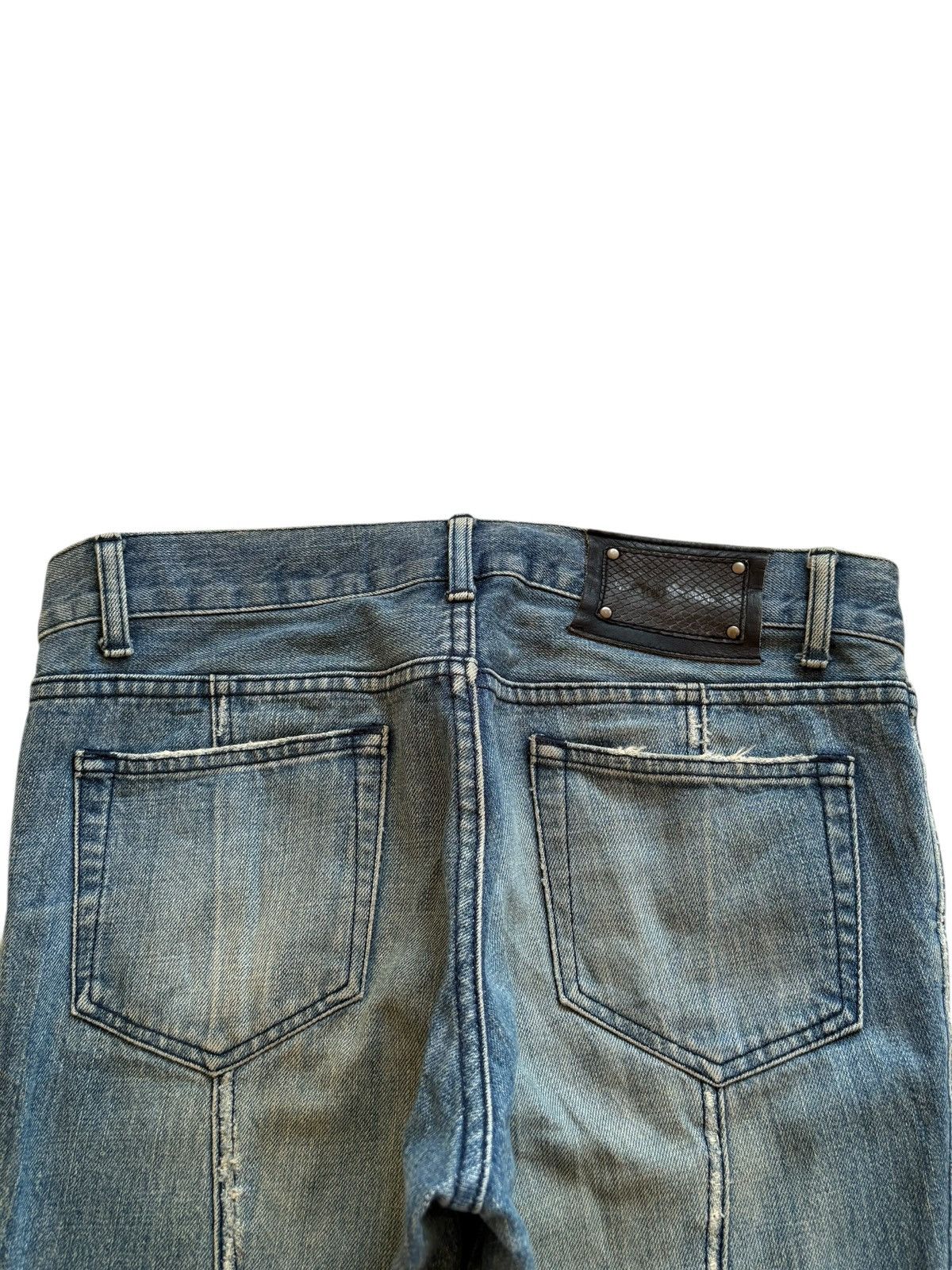 5351 POUR LES HOMMES Vintage / Y2K 5351 Poure Les Hommes Mud Wash Flare Jeans Size US 32 / EU 48 - 8 Thumbnail