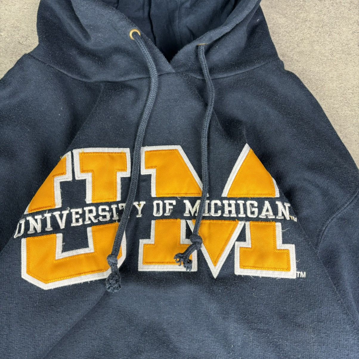 Other Y2k navy u of m spellout hoodie Size US M / EU 48-50 / 2 - 6 Thumbnail