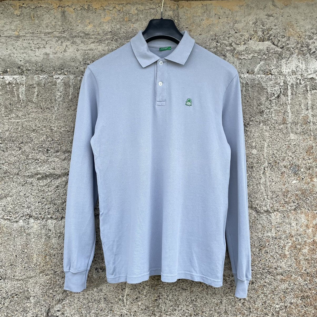 Benetton Vintage Benetton Longsleeve T-shirts Basic Fit Old Money Size US S / EU 44-46 / 1 - 2 Thumbnail