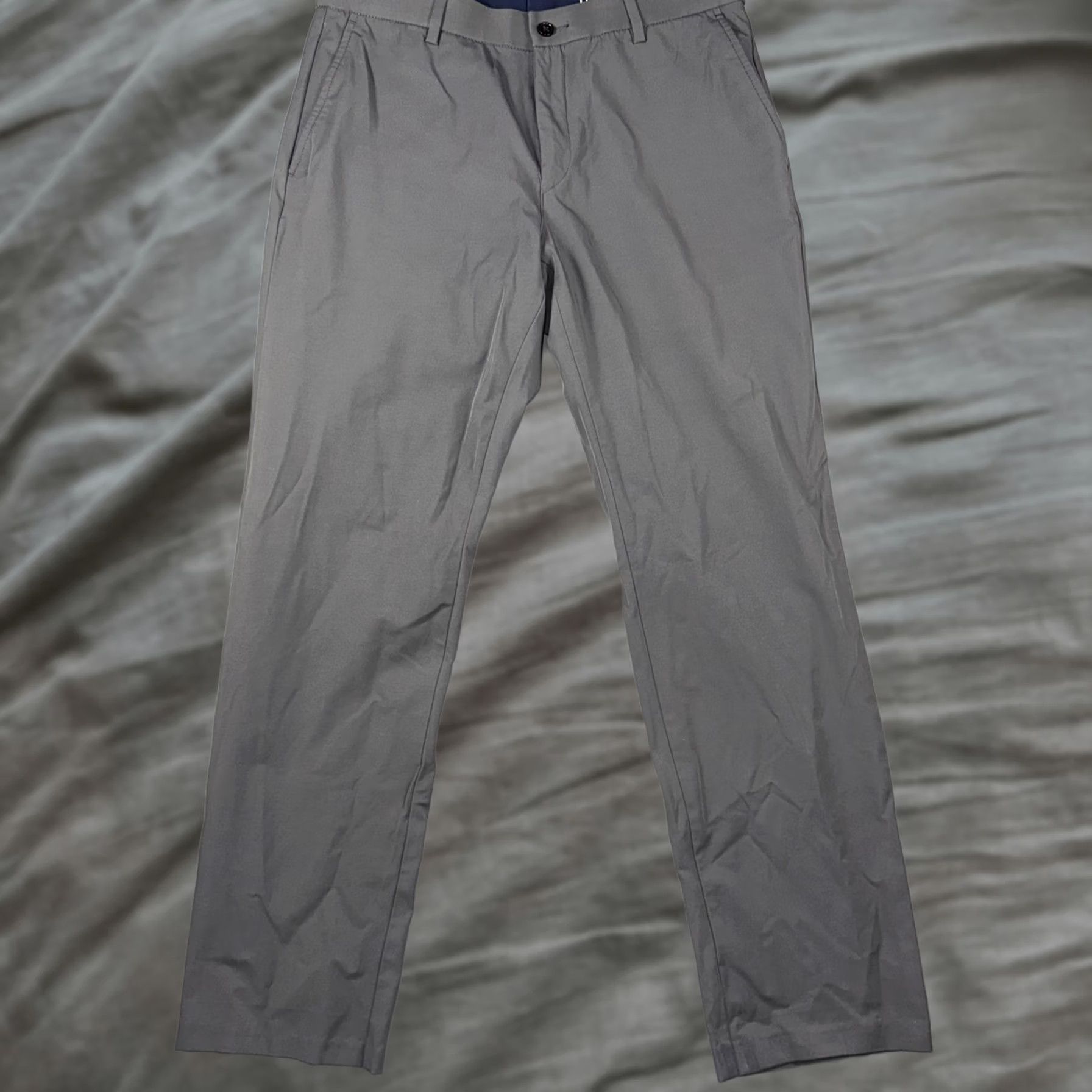 Ralph Lauren Lauren Ralph Lauren Pants Mens 34x30 Gray Microfiber Chino Regular Fit Casual Pants Size US 34 / EU 50 - 1 Thumbnail