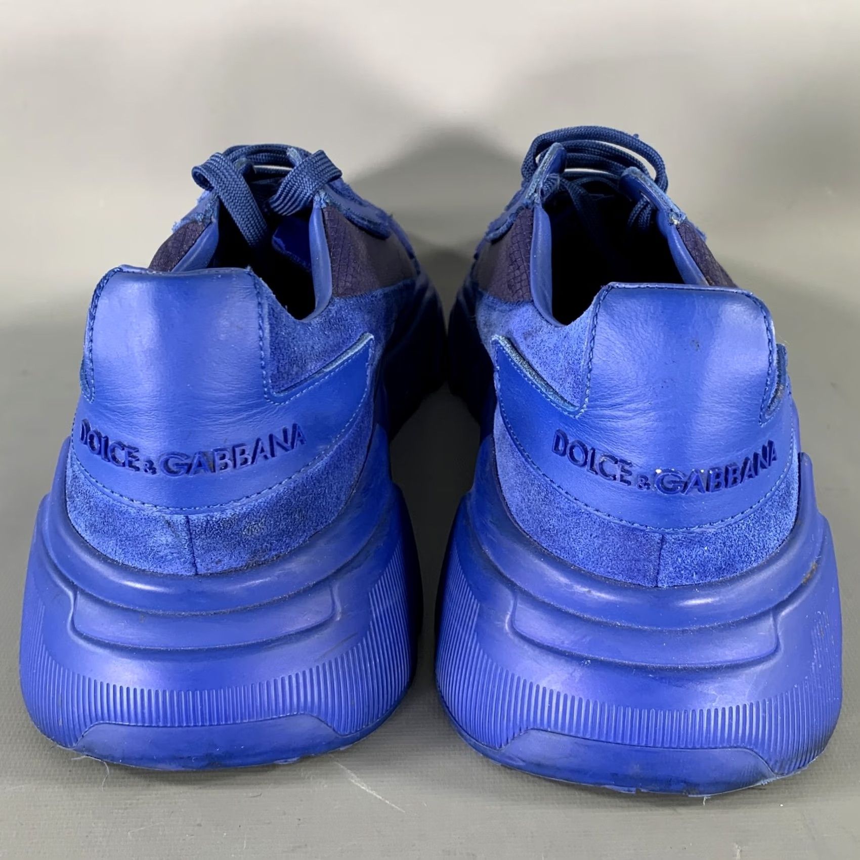 Dolce & Gabbana DOLCE & GABBANA Blue Cobalt Nylon Sneaker Size 10 Men Size US 10 / EU 43 - 3 Thumbnail