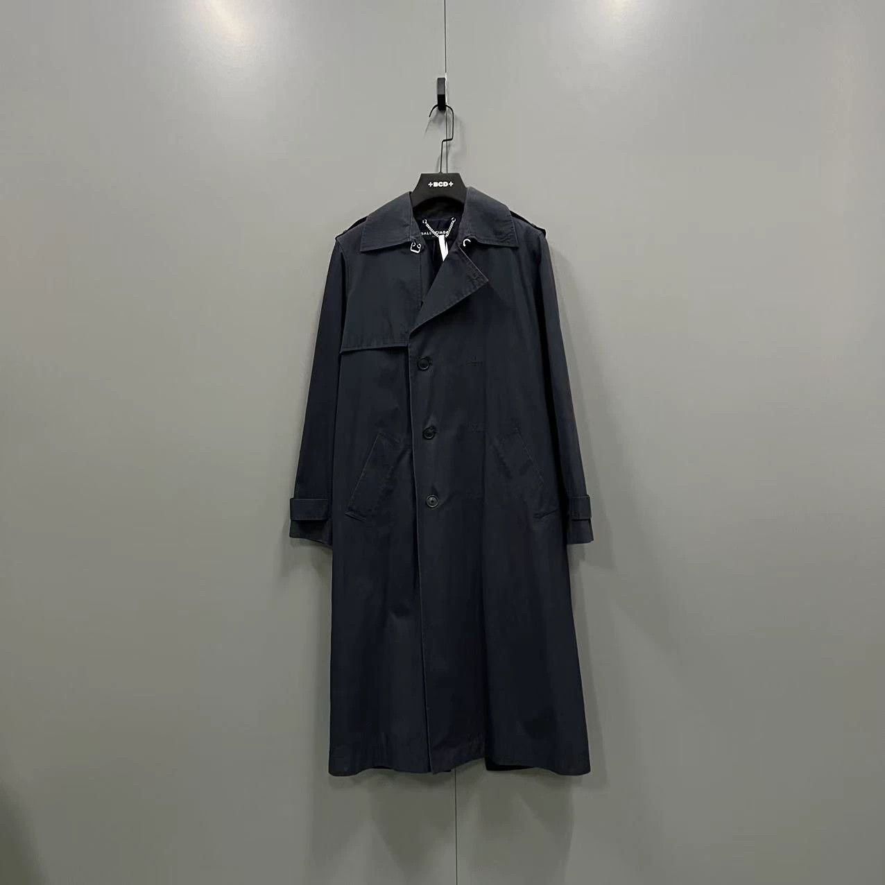 Balenciaga Navy Blue Coat Size 50 - dmc
