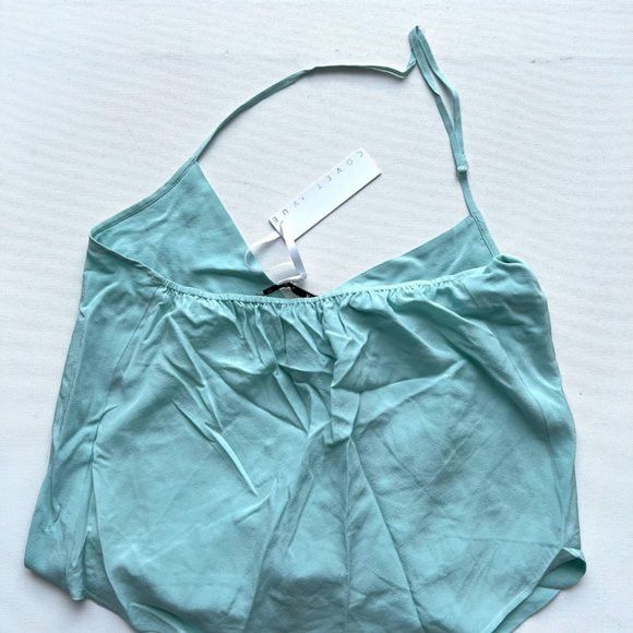 Other COVET AND VUE HANNAH CANAL BLUE SILK TANK TOP SAMPLE Size S / US 4 / IT 40 - 2 Thumbnail