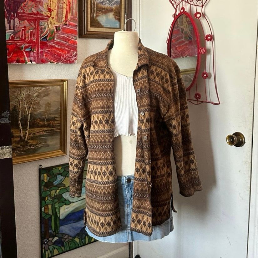 Energie energie brown bohemian button up jacket Size M / US 6-8 / IT 42-44 - 1 Thumbnail