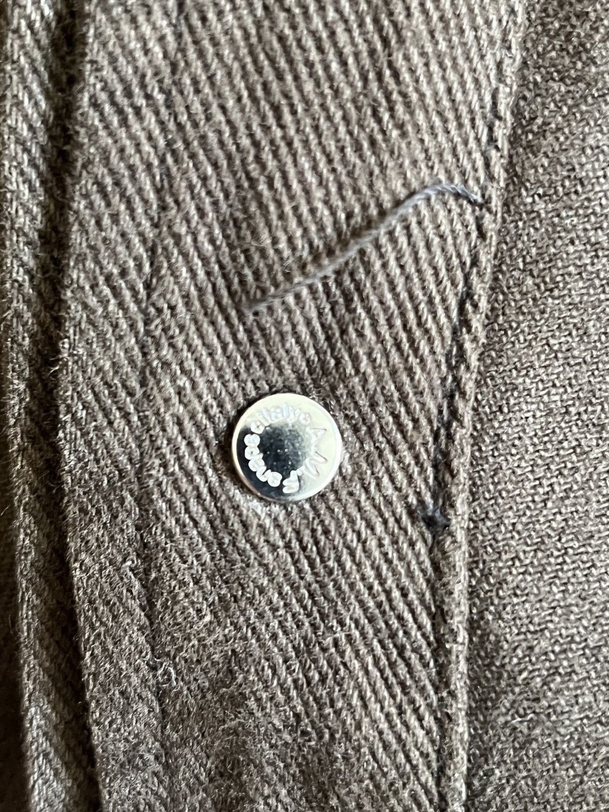 Lemaire Espresso Brown Trucker Jacket in Twill Cotton Size US XL / EU 56 / 4 - 9 Thumbnail