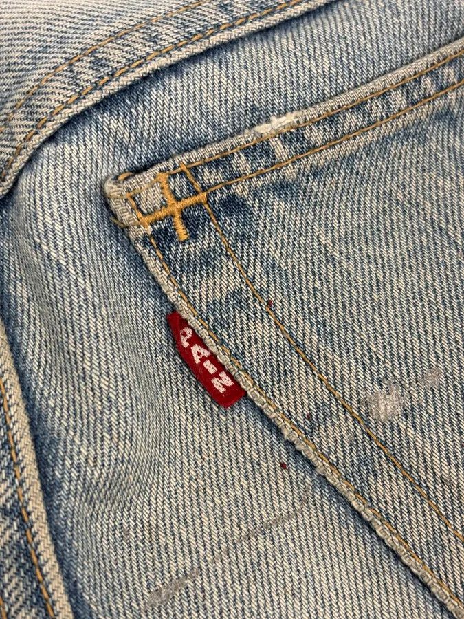 Number (N)ine SS2006 Number (N)ine Paint Splatter Denim Jeans Size US 39 - 11 Thumbnail