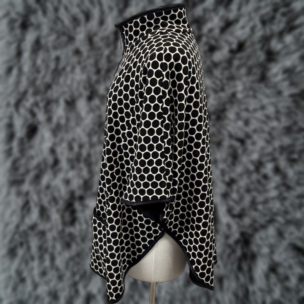 Joseph Ribkoff VINTAGE Joseph Ribkoff Couture Jacket Women’s 12 Poncho Black Polka Dots Full Zip Artsy Size XL / US 12-14 / IT 48-50 - 1 Thumbnail