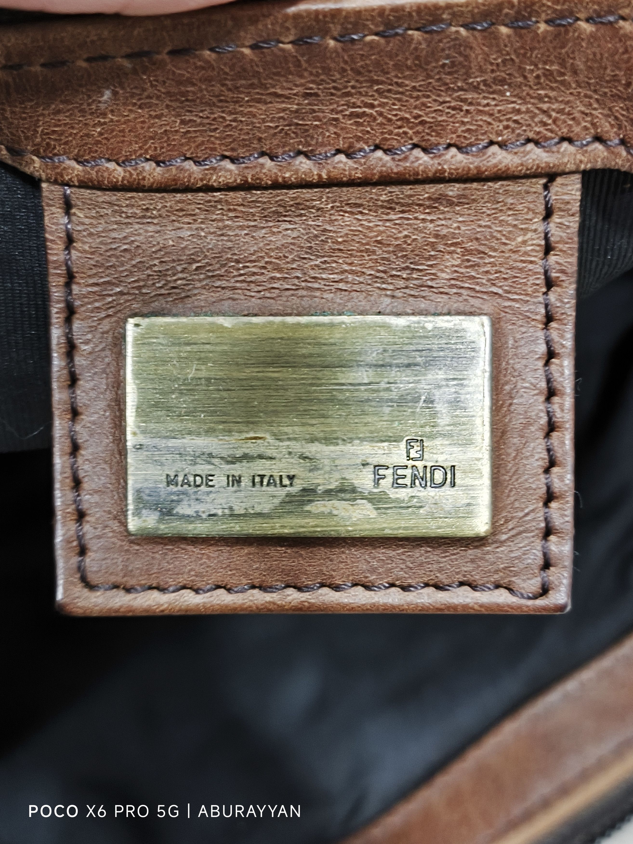 Fendi Fendi Brown Zucca Canvas Flat Messenger Bag Size ONE SIZE - 8 Thumbnail