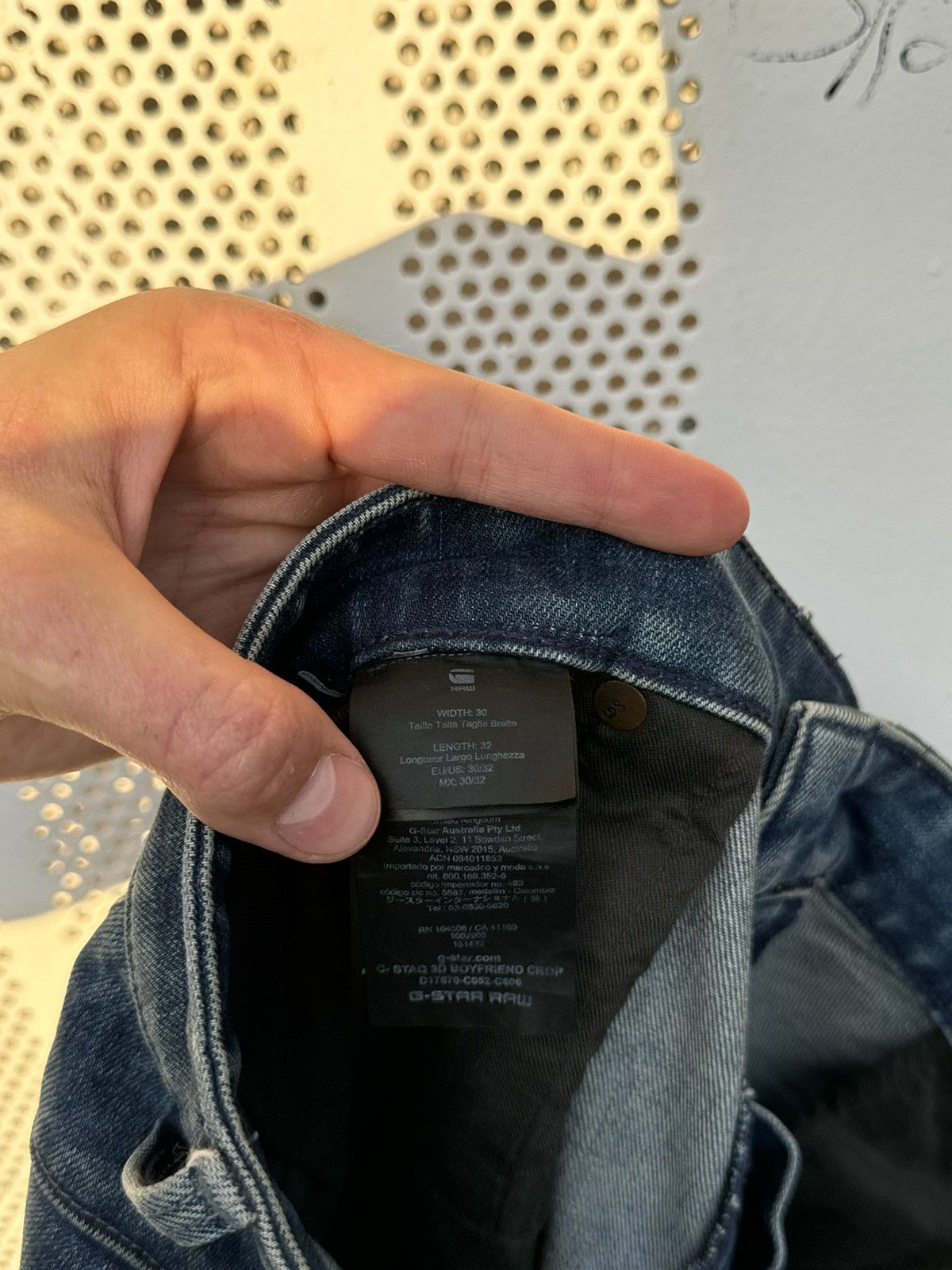 G-Star G Star Raw Pants 3d Boyfriend Crop Size US 31 - 15 Thumbnail