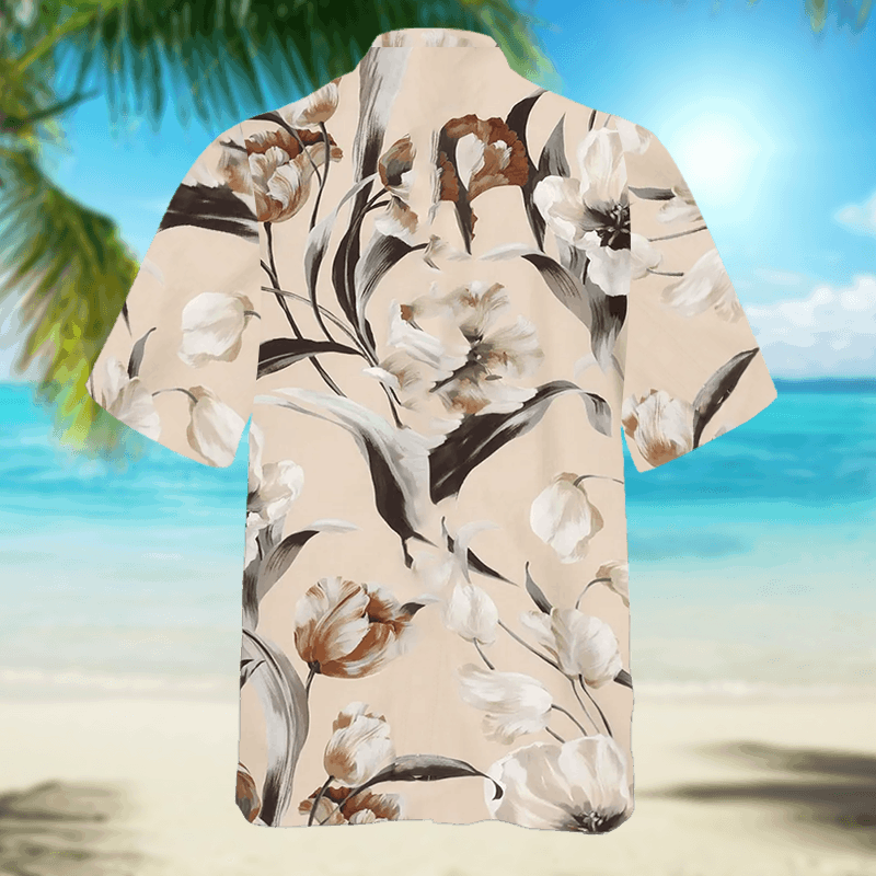 The Unbranded Brand Tulip-print Shirt | Subtle Bloom, Modern Ease Size US M / EU 48-50 / 2 - 5 Thumbnail