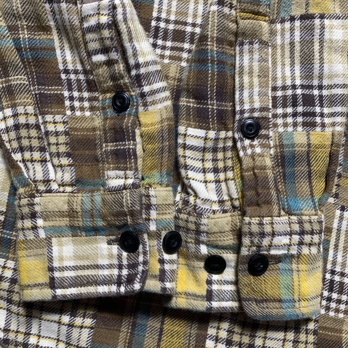 Uniqlo Uniqlo Plaid Patchwork Sugar Cane Inspired Flanel Shirt Size US S / EU 44-46 / 1 - 9 Thumbnail