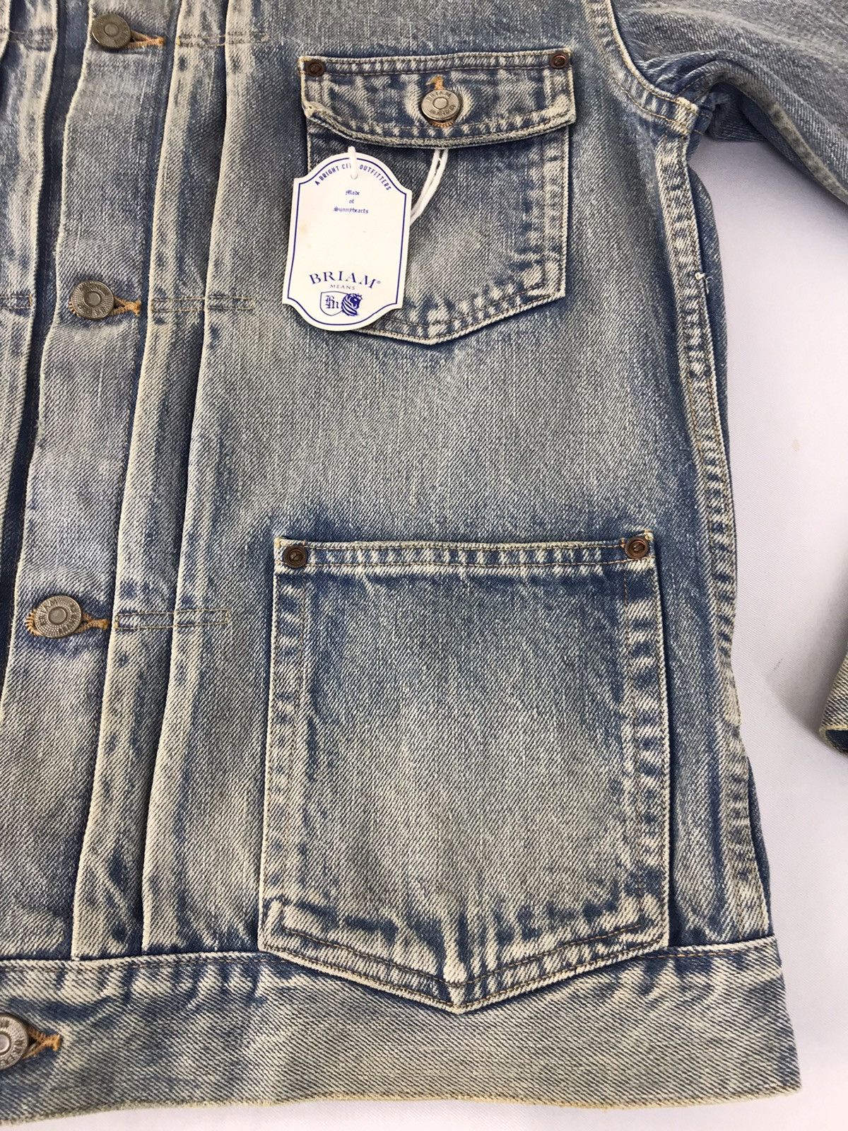 Japanese Brand Vintage Briam Means Jacket Jeans Selvedge Style Size US M / EU 48-50 / 2 - 5 Thumbnail