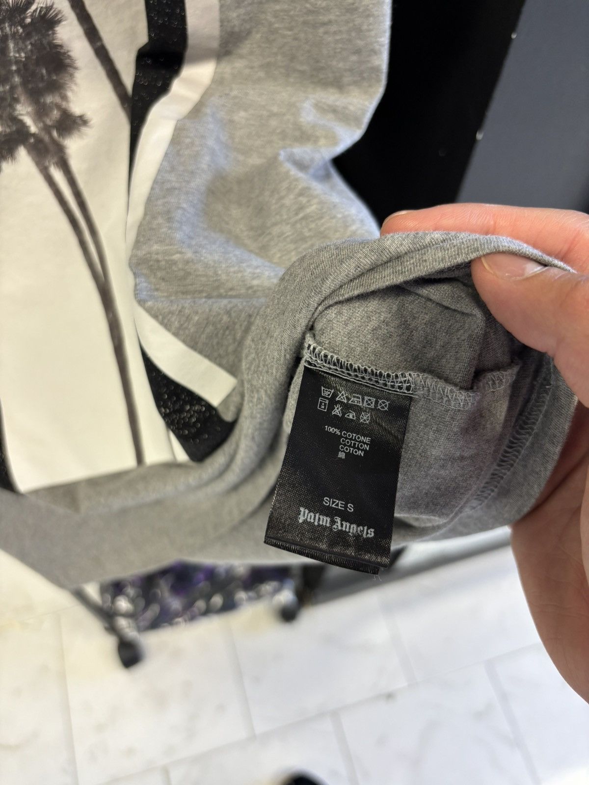 Palm Angels Palm Angels Palm Trees tee grey Size US S / EU 44-46 / 1 - 5 Thumbnail