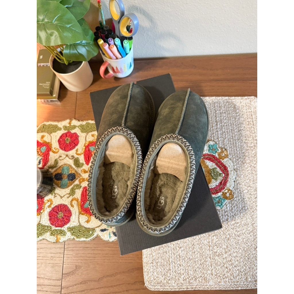 Ugg UGG Tasman Baxter Slipper Clog Burnt Olive Green Slip On Size US 8 / EU 41 - 5 Thumbnail