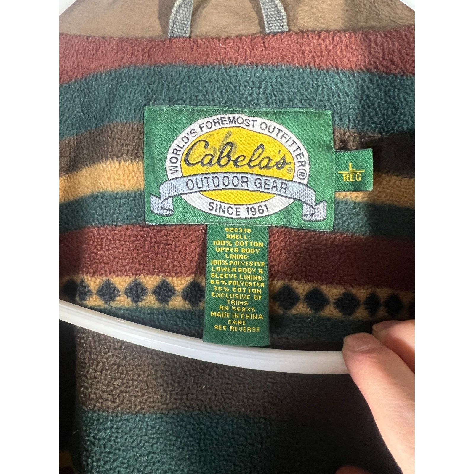 Cabelas Cabela's Duck Canvas Field Jacket Blanket Flannel Lined Chor Size US L / EU 52-54 / 3 - 6 Thumbnail