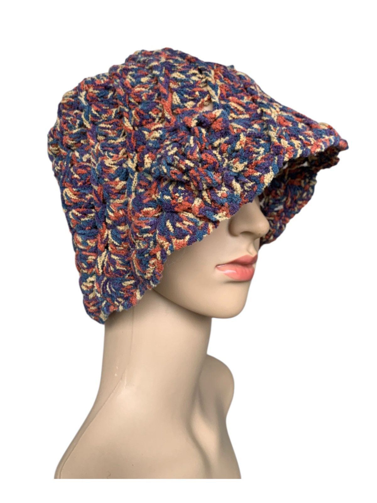 Designer × Japanese Brand × Kapital Women Knit Bucket Hat Crochet Fisherman Hat Size ONE SIZE - 1 Thumbnail