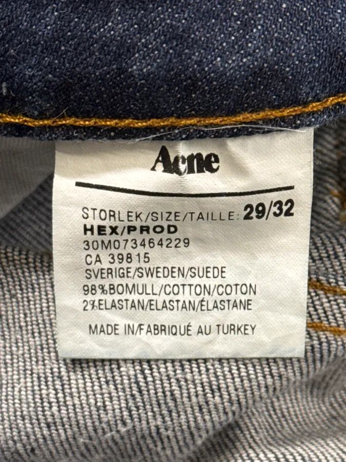 Acne Studios Acne Studios Navy Classic Slim Denim Jeans Size US 28 / EU 44 - 10 Thumbnail