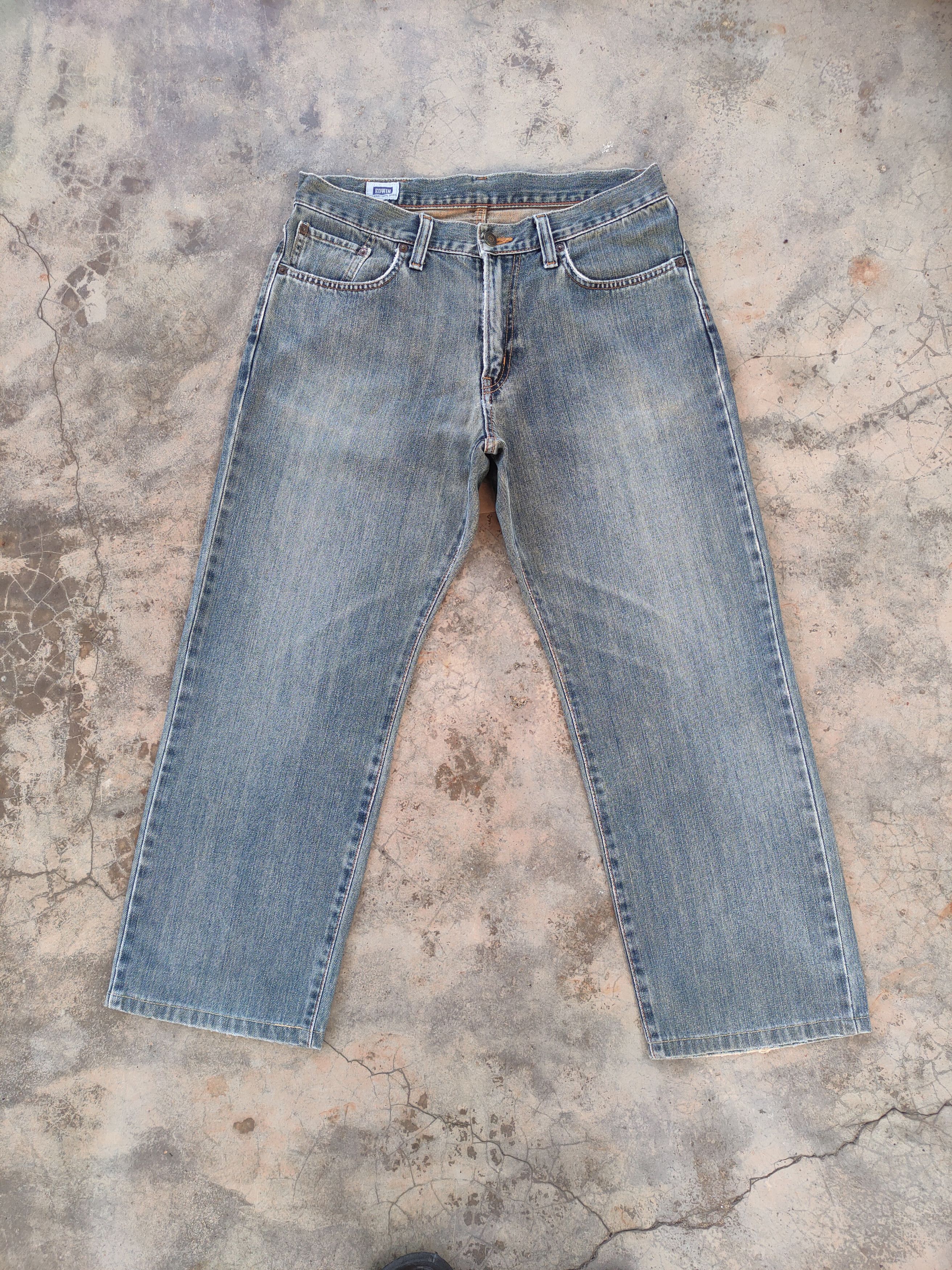 VINTAGE EDWIN 404 RUSTY FADED JEANS DENIM PANTS