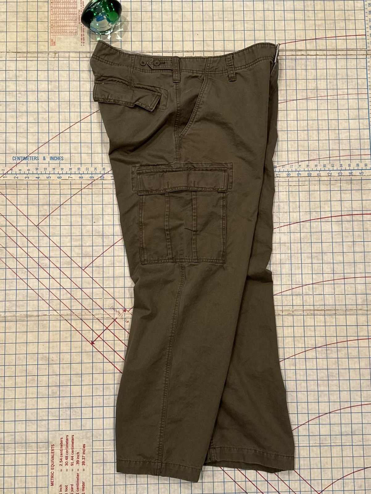 Gap Gap Favourite Cargo Wide Leg Cargo Pants Mens Size 36 Khaki Size US 36 / EU 52 - 12 Thumbnail