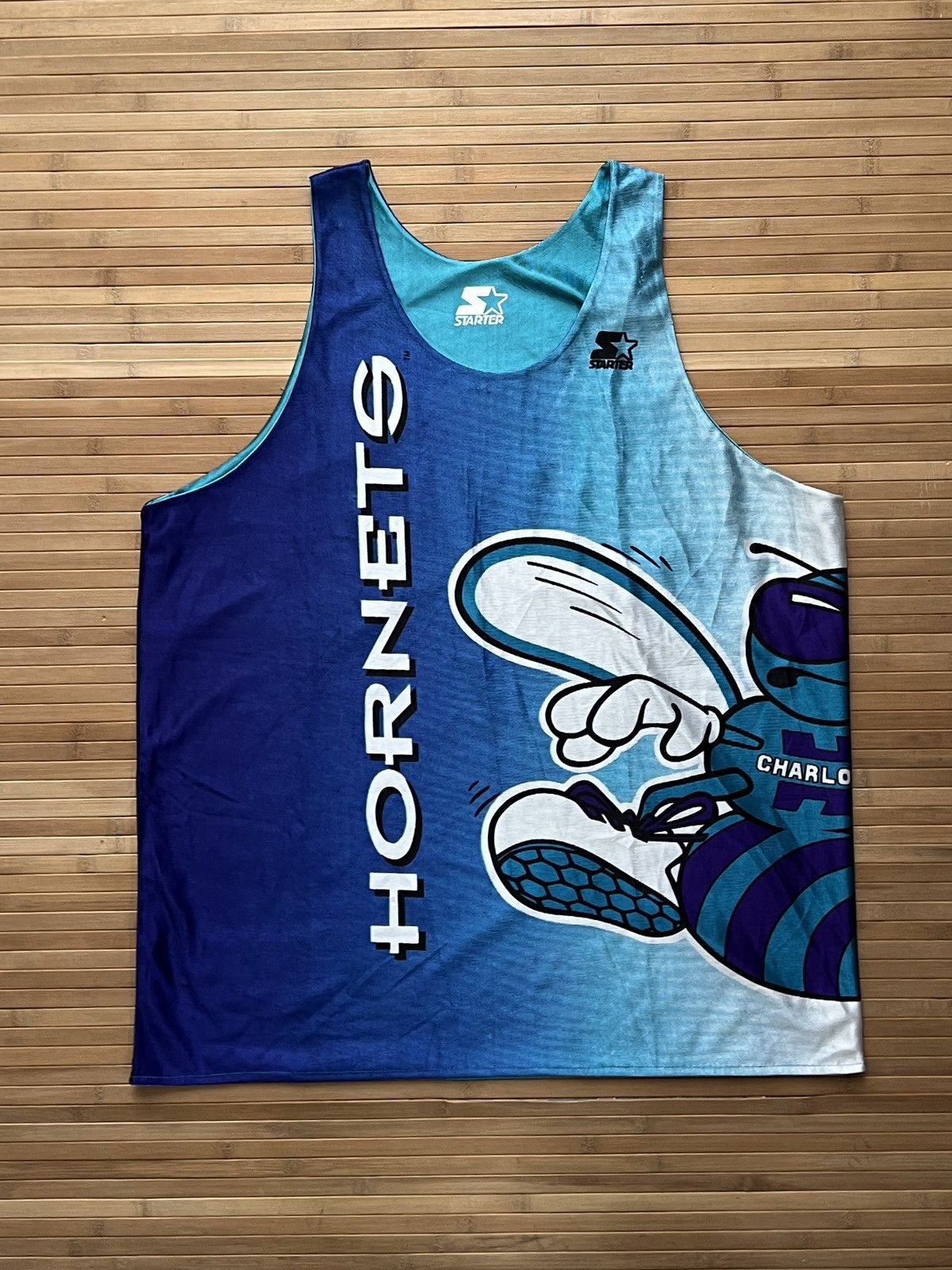 NBA 90s Charlotte Hornets Reversible Jersey Size US XL / EU 56 / 4 - 2 Thumbnail