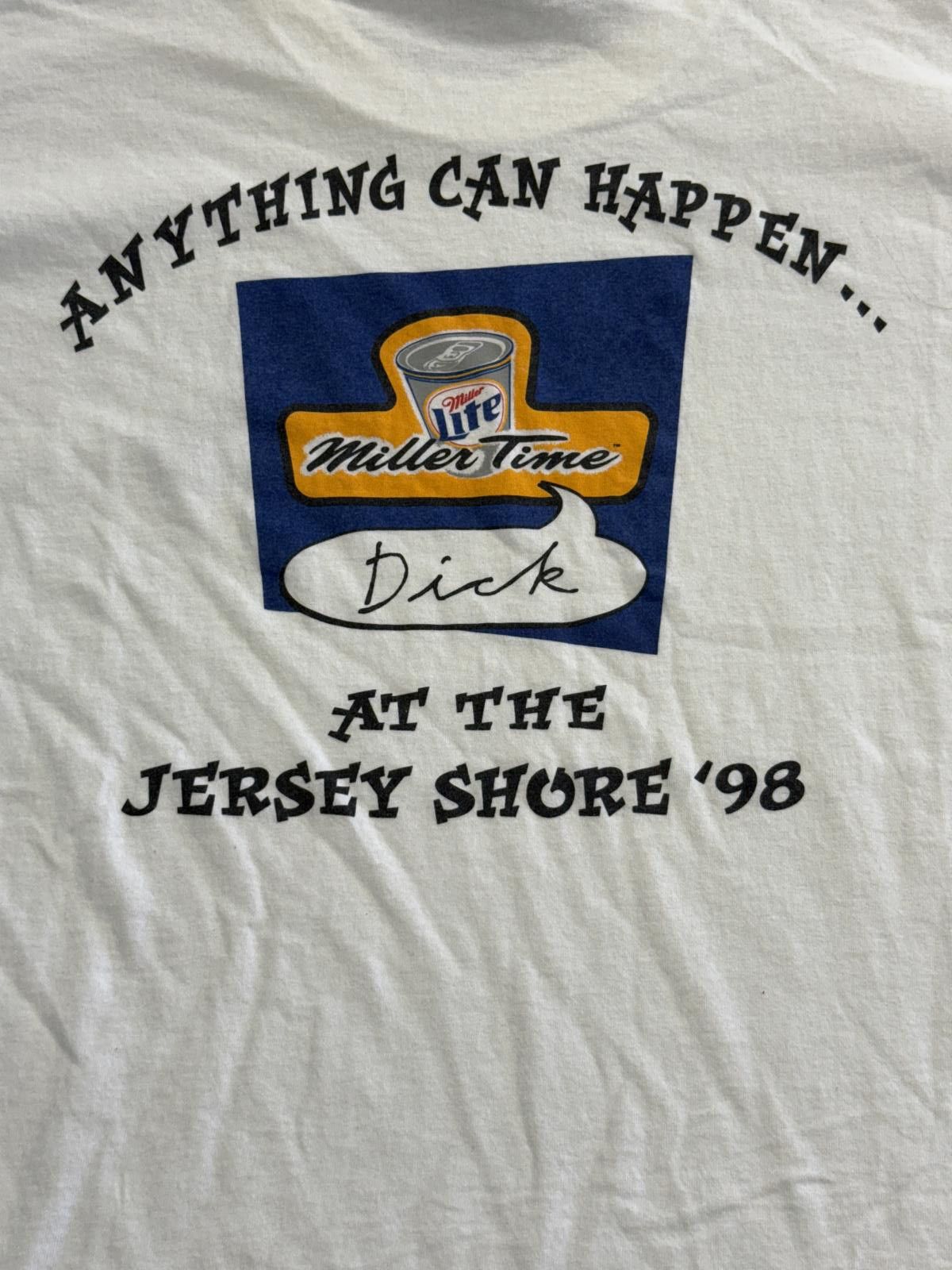 Gildan Vintagae Beer Miller Time Dick T-shirt Jersey Shore 1998 XL Size US XL / EU 56 / 4 - 5 Thumbnail