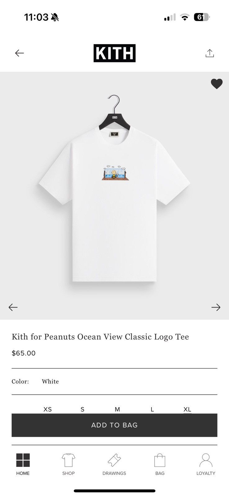 Kith × Peanuts Ocean View Box Logo Tee Size US XL / EU 56 / 4 - 7 Thumbnail