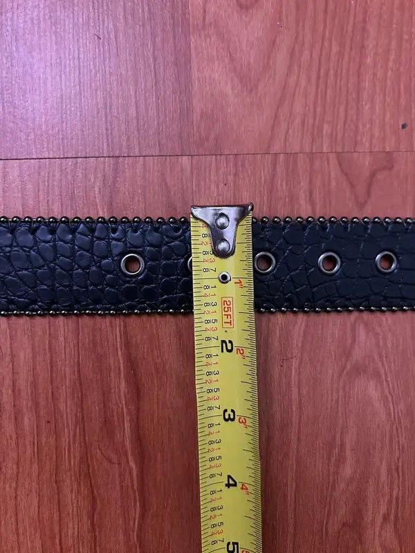 Japanese Brand Fukiishi x Nan Y2K Gothic Buckle Belt Size 30 - 5 Thumbnail