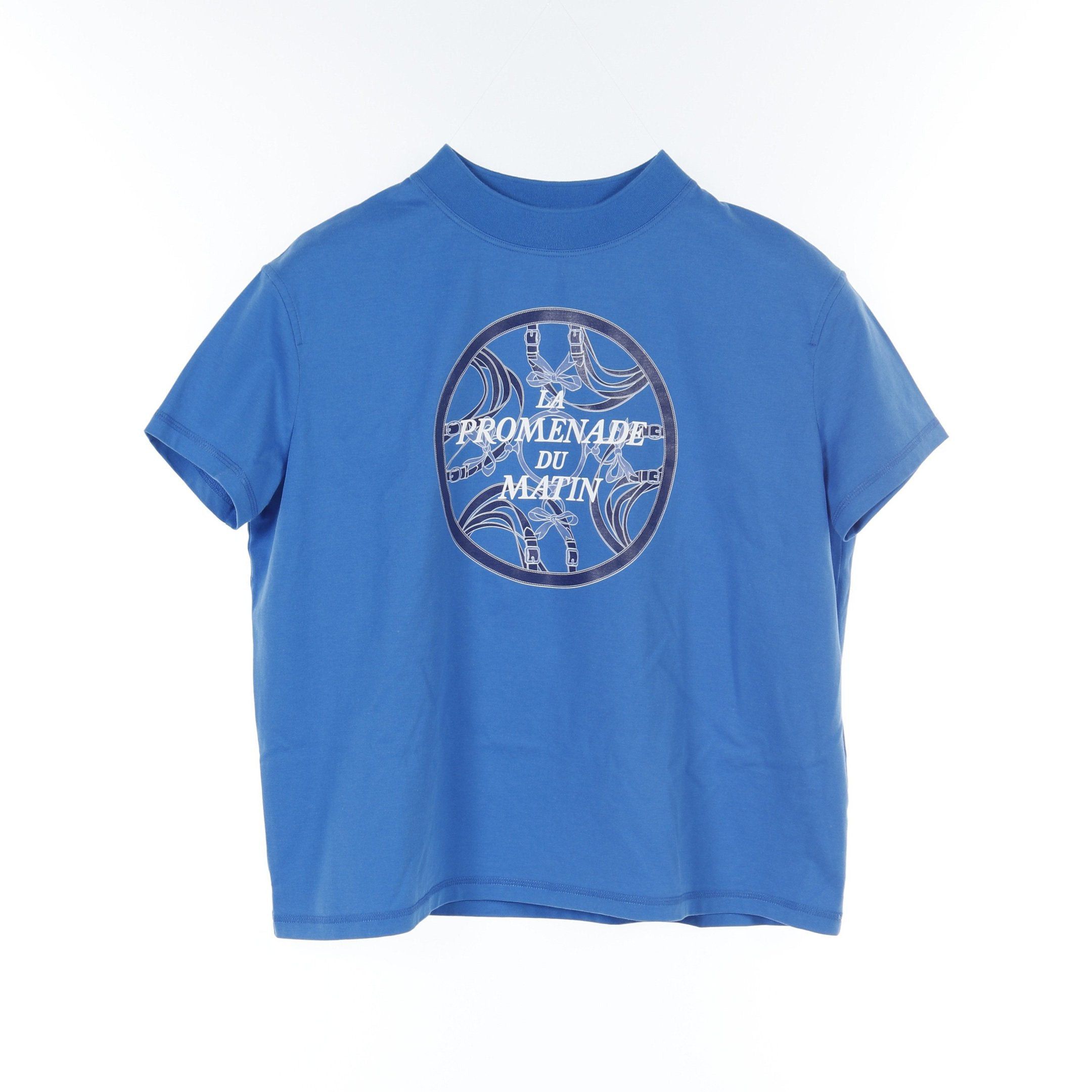 Hermes Hermes La Promenade Du Matin T-Shirt Cotton Light Blue Size ONE SIZE - 1 Thumbnail