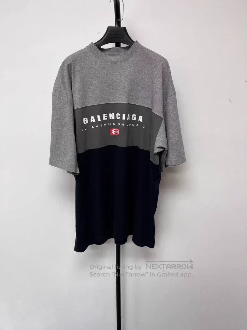 Balenciaga Logo Letter Print Round Neck Short Sleeve T-Shi