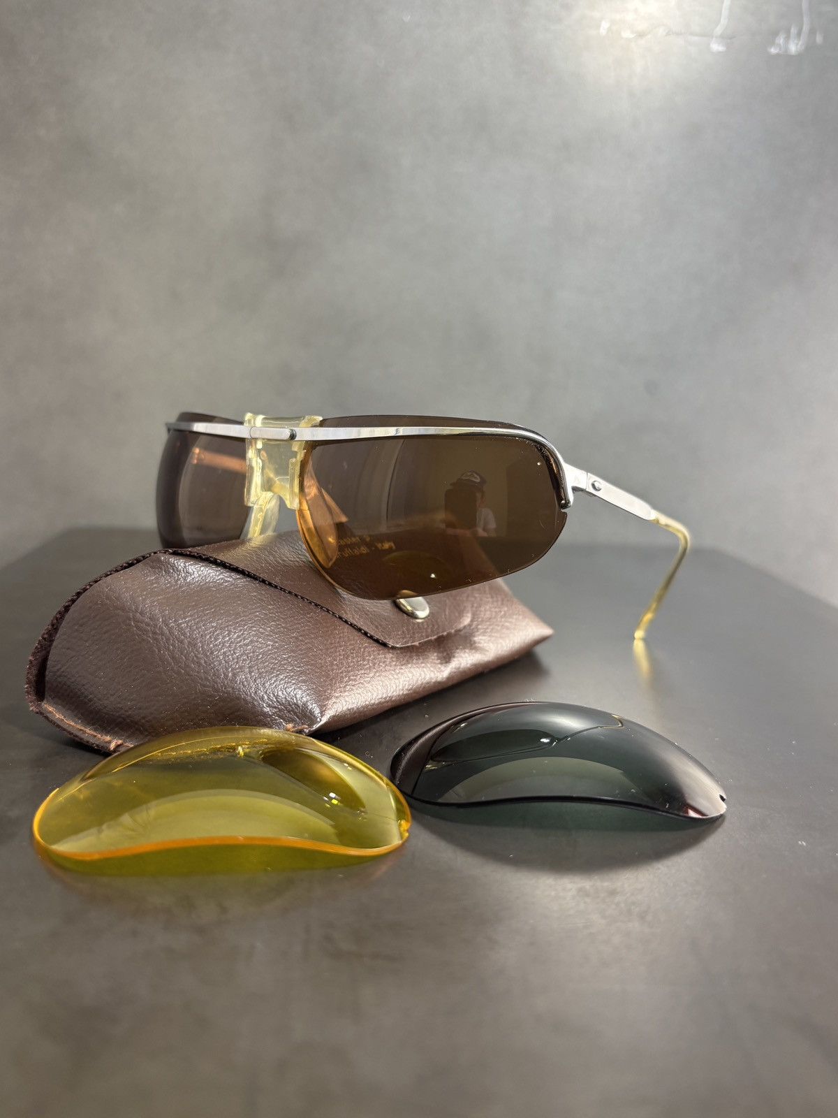 Vintage 1960s Baruffaldi Sport Sunglasses True Vintage Modular Italy Size ONE SIZE - 3 Thumbnail