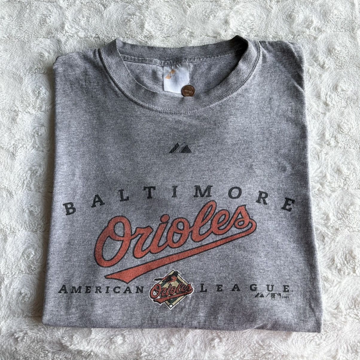 Majestic Vintage Baltimore Orioles Shirt Tee Mens Large Gray Majestic Size US L / EU 52-54 / 3 - 1 Thumbnail